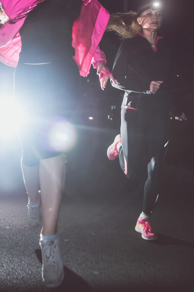 running at night
