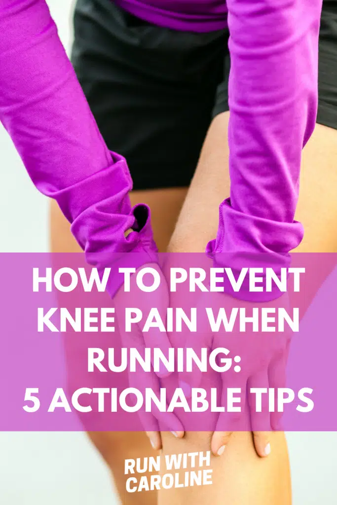 prevent knee pain when running